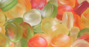 colorful candy gummy
